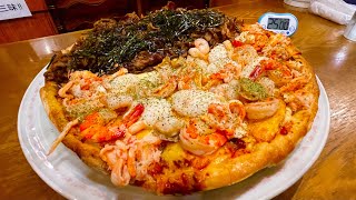 【大食い】激熱ピザ（5kg）を制限時間25分でチャレンジしてみた‼️【⚠️閲覧注意】