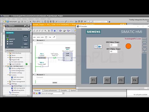 SIEMENS TIA Portal programming - Flash the lamp for every 2 seconds using timer