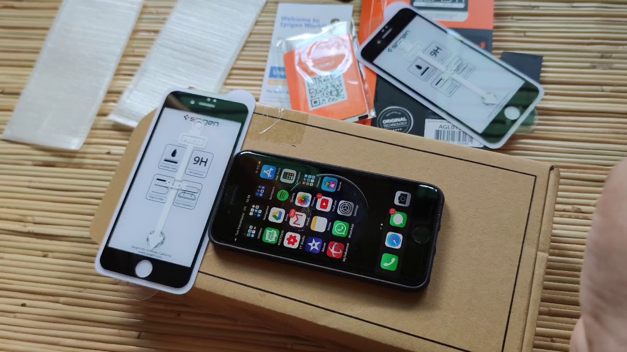 SPIGEN Glass Screen Protector iPhone SE 2020 YouTube