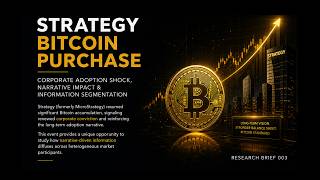 Strategy's Bitcoin Purchase: Corporate Adoption Shock &amp; Narrative Segmentation