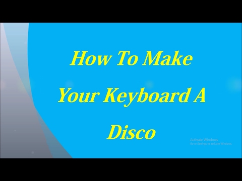 How To Turn Your Keyboard Into A Disco