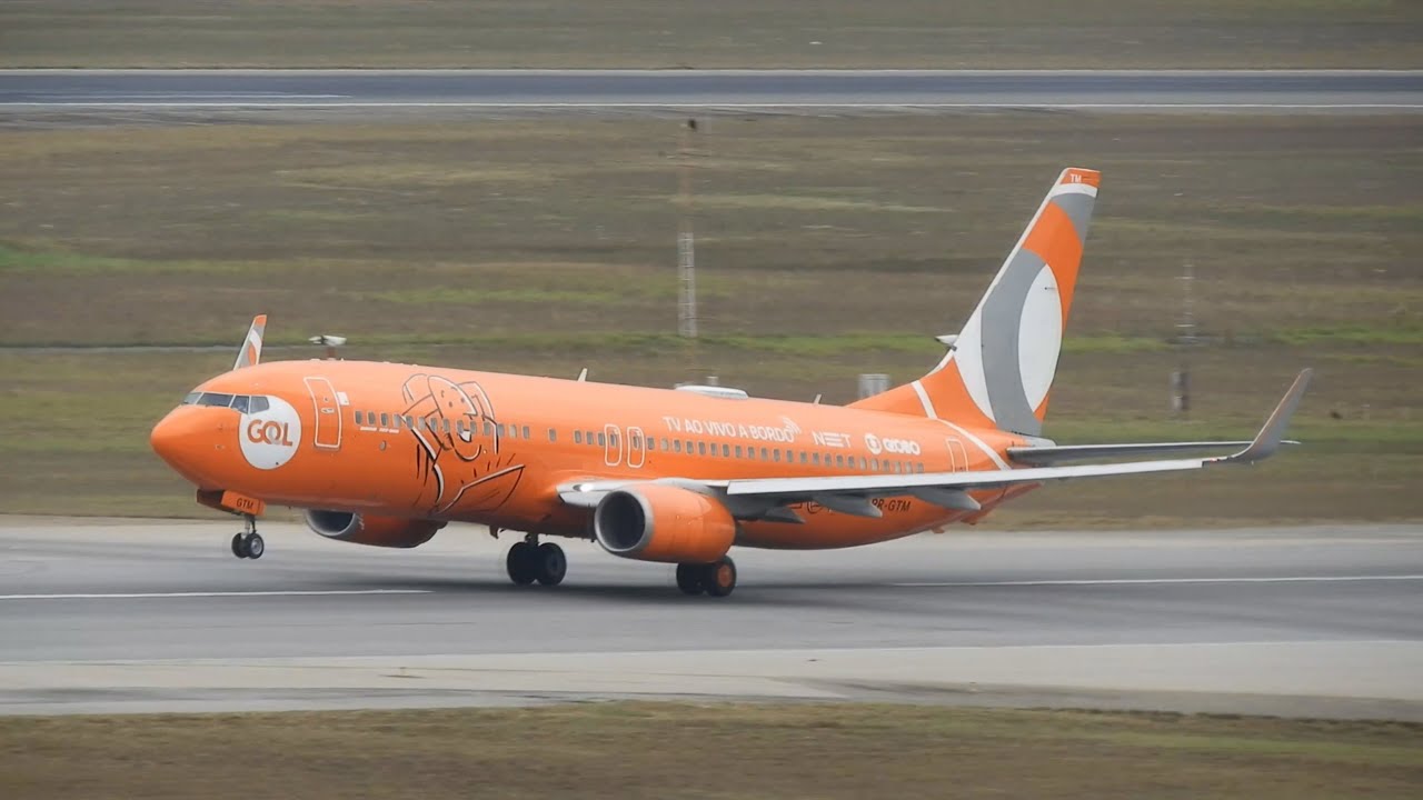 DECOLAGEM DA LARANJA GOL LINHAS AÉREAS - BOEING 737-800 PR-GTM 