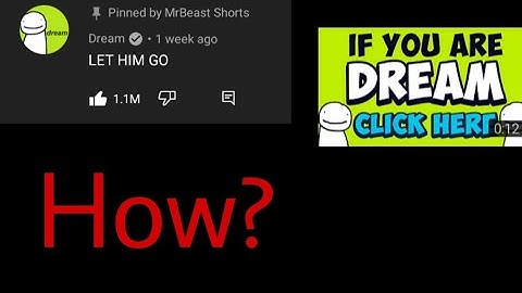 Only Dream Can Comment On This Video | EXPLAINED