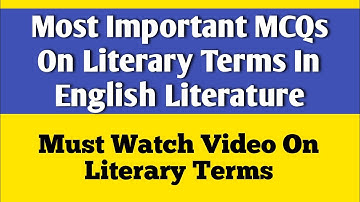 50 MCQs on Literary Terms in English Literature | UGC NET UPLT PGTRB CSS PMS | Competitive Exam Prep
