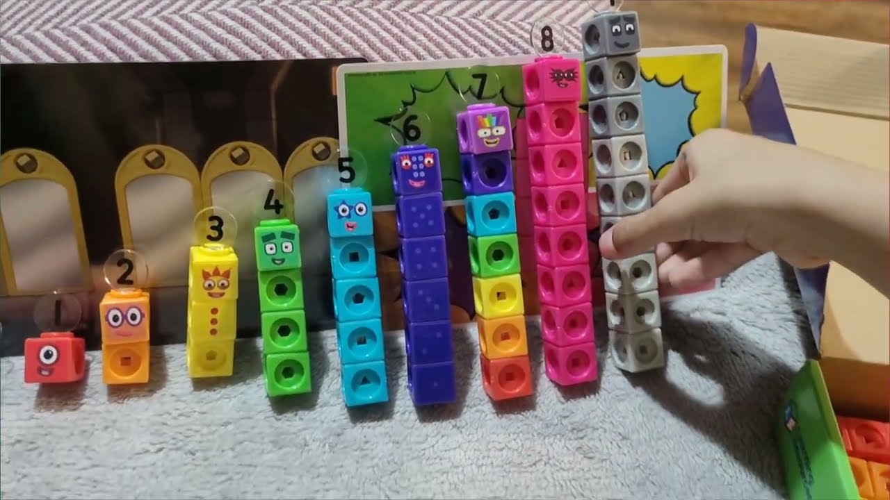 Numberblocks 1 to 10 with MathLink Cubes | Build Tall Numberblocks ...