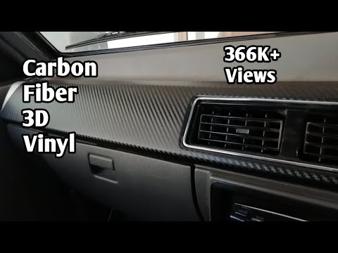 How To Install 3D Carbon Fiber Vinyl Wrap On Dashboard | Suzuki Mehran
