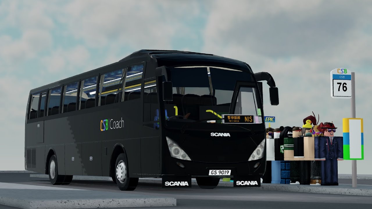 Roblox Sunshine Island 77 To Praya Yiyan Town City Scape Bus Scania K360ib Coach Bus Youtube - update sunshine islands bus simulator v1 5 2 roblox