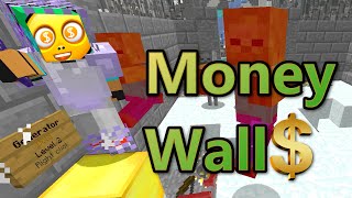 MINECRAFT MONEY WALLS on CUBE CRAFT | RadioJH GAMES and GAMER CHAD