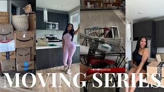 MOVING VLOG Ep:1 | I moved out + empty apartment tour + packing + house shopping &amp; more