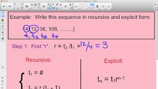 Famous Writing a Recursive and Explicit Formula in Geometric Sequence Profile