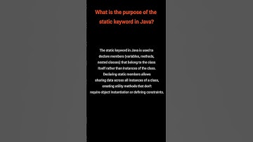 static in Java: Variables, Methods, and More! | Java static: Class-Level Magic 🔮 #java #youtube