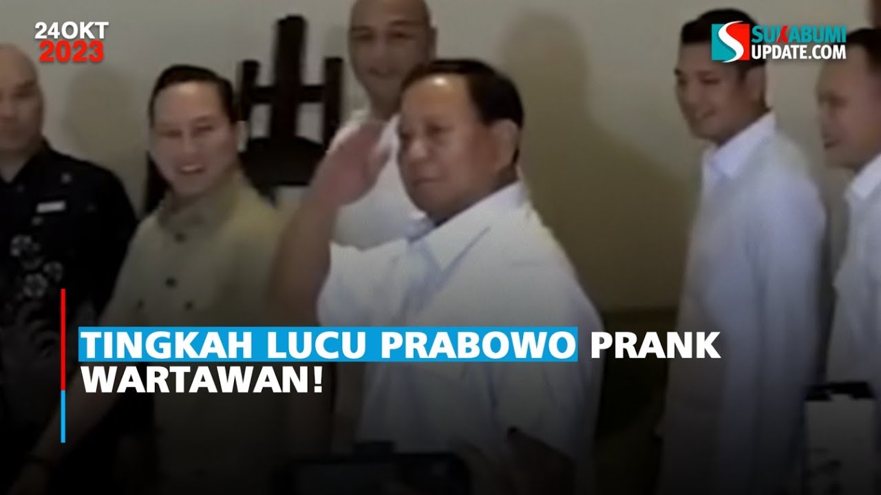 Tingkah Lucu Prabowo Prank Wartawan!