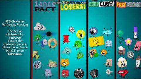 BFB Character Voting (My Version) 45