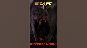 Monster Growl Sound Effect #soundeffect #shorts