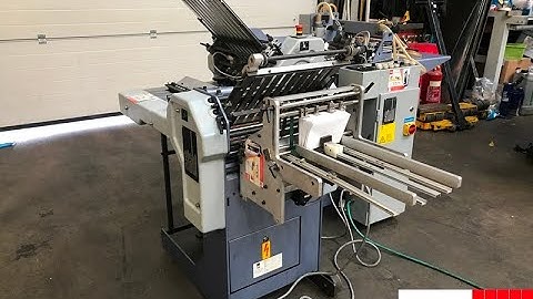 used stahl t36 pharmaceutical leaflet folding machine from Gab Supplies Ltd   1993