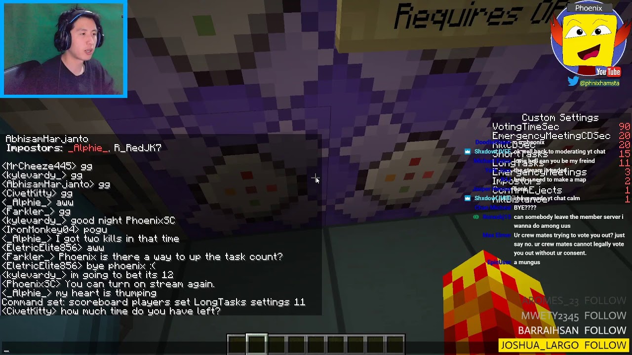 LIVE // "Among Us" + Making Other Stuff in Minecraft! - ‎