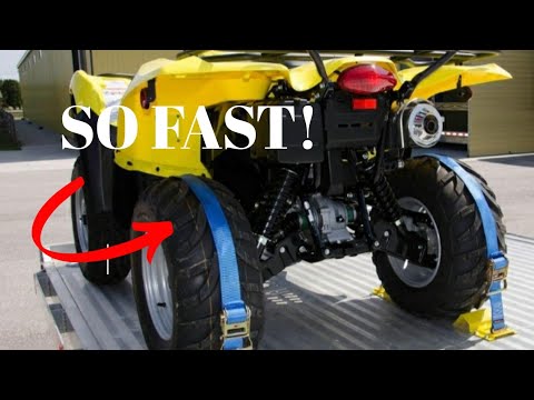 Strap Down your ATV, Side by Side or Law Mower SUPER FAST! How to install and use Erickson Straps.