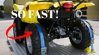 Strap Down your ATV, Side by Side or Law Mower SUPER FAST! How to install and use Erickson Straps.