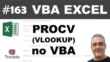 #163 - Excel VBA - ProcV (VlookUp) no VBA