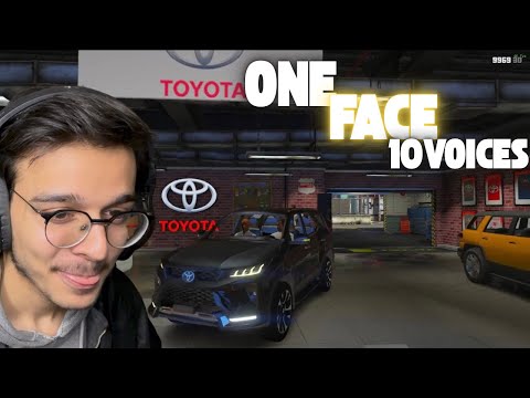 I Played GTA V Pakistan RP Using 10 Different Voices in ONE Take (Facecam)