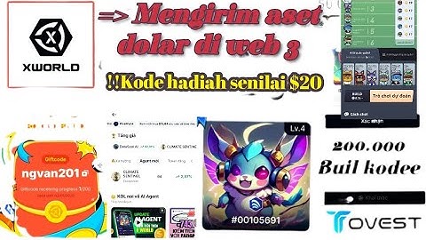 Grind in X World to get builds, receive gift codes, and send USDT.#code