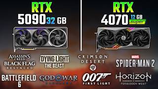 RTX 5090 vs RTX 4070 SUPER | Test in 8 Games