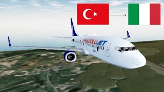 Trip Report | Anadolu Jet Economy Class Review | Istanbul - Rome | B737 | ROBLOX