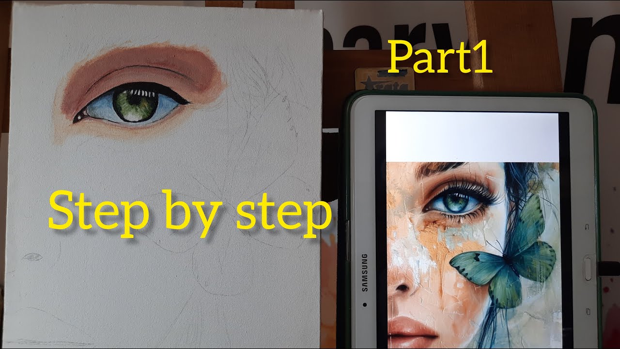 🖌️ "Painting a Realistic Eye with Acrylic | Step by Step Tutorial for ...