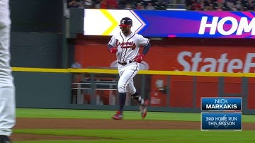SF@ATL: Markakis slugs a two-run homer to right