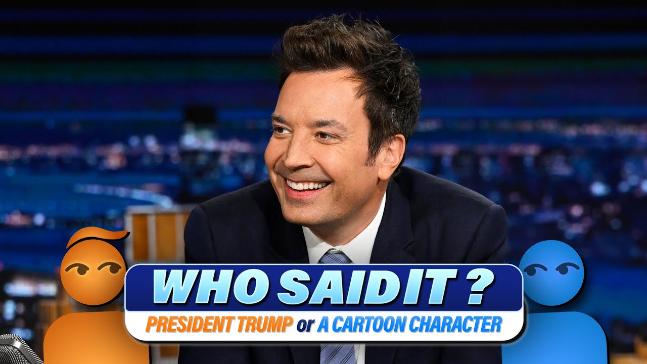 Who Said It? Donald Trump vs. Cartoon Characters | The Tonight Show Starring Jimmy Fallon