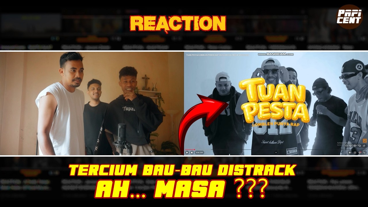 REACTION || TUAN PESTA//LOMBLEN PUNYA RAP (HLF)