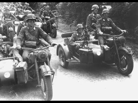 Мотоцикл с коляской один из самых живучих образов «Блицкрига». Колеса Войны. Мотоциклы Вермахта.