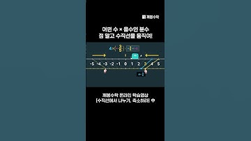 어떤 수 × 음수인 분수 점 말고 수직선을 움직여! | @quebonmath