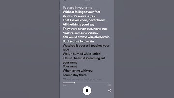 Thumbnail of Set Fire To The Rain - Adele (Lyrics)