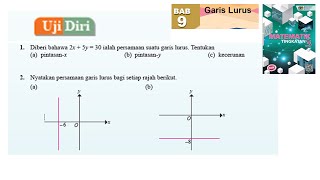 KSSM Matematik Tingkatan 3 Bab 9 garis lurus selari uji diri bab 9 no1 no2 buku teks cabaran dinamis