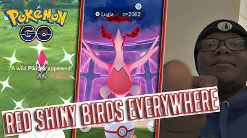 Pokémon Go: Red Shiny Birds Everywhere!!!