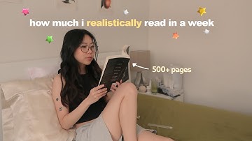 how much i realistically read in a week (as a slow reader)  | spoiler free reading vlog