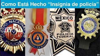 Placa de Policía metal