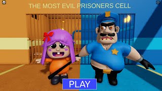 PRISONER BABY POLLY Vs POLICE BRUNO in BRUNO'S FAMILY PRISON RUN! New Obby Update #roblox