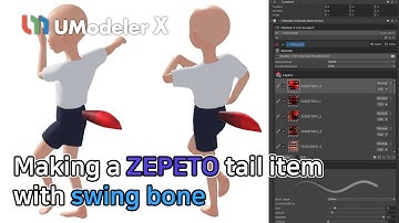 Making a ZEPETO tail item with swing bone
