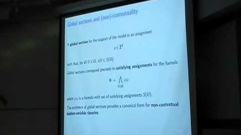Samson Abramsky: A unifying principle for Bell inequalities