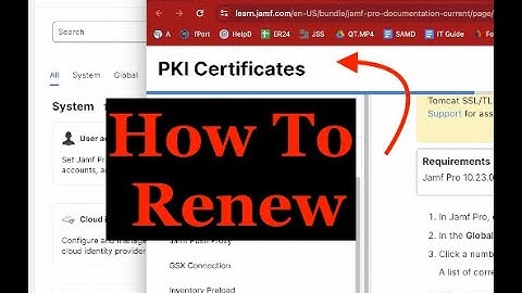 PKI Certificates renwal work flow #JamfPro