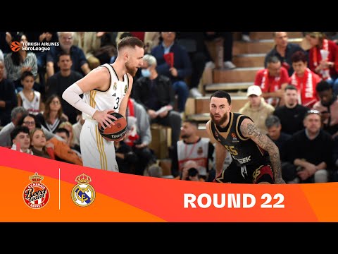 AS Monaco-Real Madrid | Round 22 Highlights | 2023-24 Turkish Airlines EuroLeague