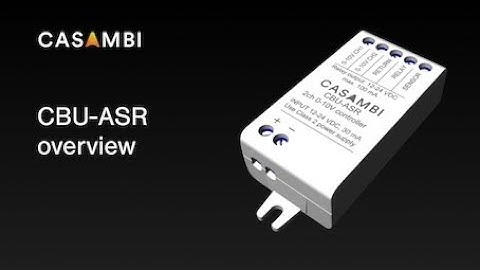 Casambi CBU ASR Product Overview