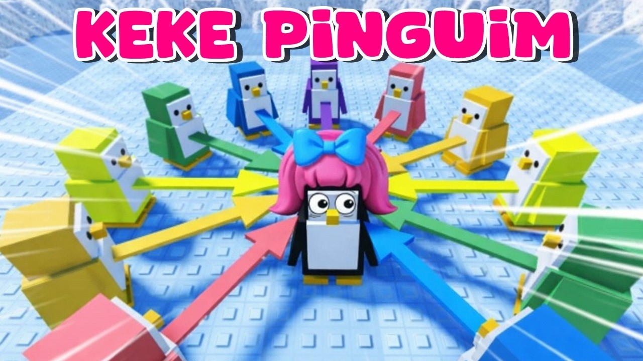 VIREI PINGUIM E QUERIAM ME DERRUBAR no GELO! Roblox