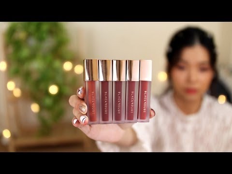 Black Rouge A24 Là Màu Gì - REVIEW SON RẺ ĐẸP XỊN BLACK ROUGE VER 5 💄☑️#S2MD Swatch 2 Màu Da