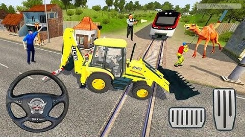 JCB Backhoe Loader Driving - Bus Simulator Indonesia Mobile Gameplay #21 by SAHE Gaming Brand