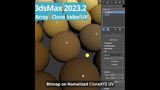 #3dsMax 2023.2 -  Array Clone Index UV