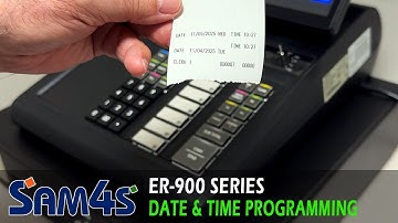 Sam4s ER-900 Series Date and Time Programming