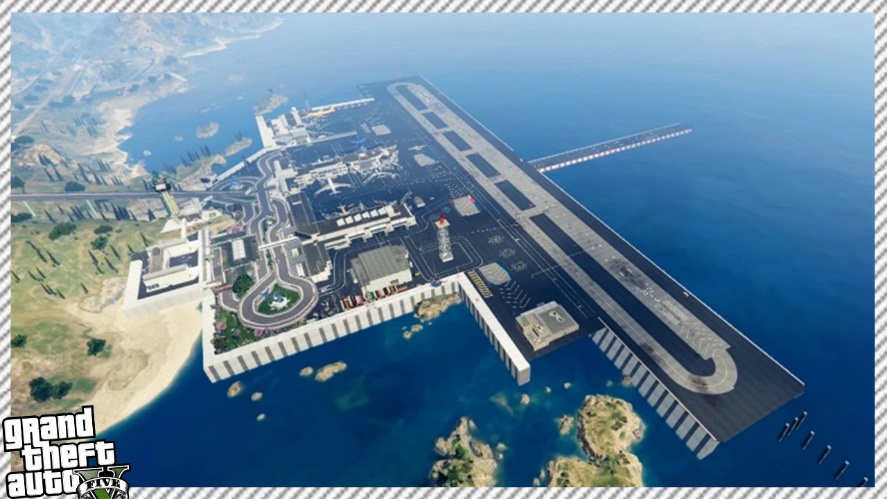 Grand theft auto 5 where is the airport on the map